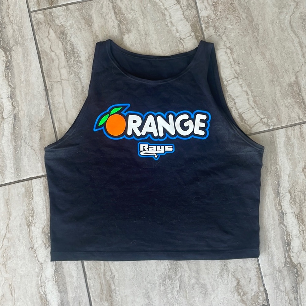 Stingray Allstars Orange Cropped Tank Top